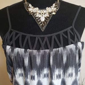 City Triangles| B/W Tribal-inspired Dress